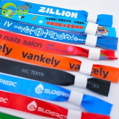 embroidered textile cloth wristbands Ideal for Events 축제 공원 파티 및 클럽