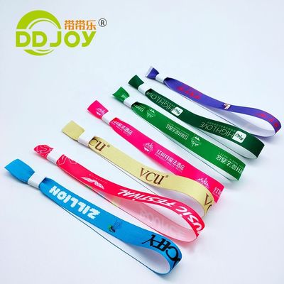 embroidered textile cloth wristbands Ideal for Events 축제 공원 파티 및 클럽