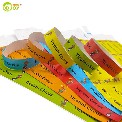 모든 목표 최종 사용자에게 맞춤형 일회용 Tyvek 종이 손목밴드 250*25mm/250*19mm