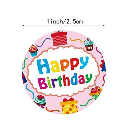 500pcs 어린이 만화 생일 스티커 파티 장식용 접착 스티커