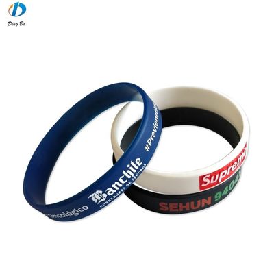 맞춤 이벤트 모금 실리콘 둥근 손목밴드 ISO9001 인증