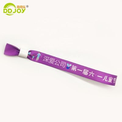 예술작품 사용자 지정 로고 서블리메이션 짧은 라니어드 엮은 일회용 손목밴드 페스티벌
