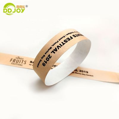 이벤트 관리용 맞춤 로고 방수 타이벡 밴드 연대 번호 팔찌