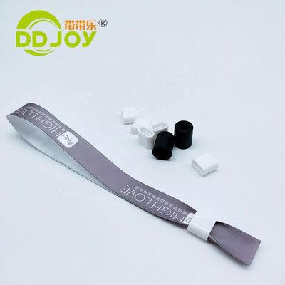 맞춤 로고 인쇄 및 재활용 천과 함께 방수 조절 페스티벌 손목밴드