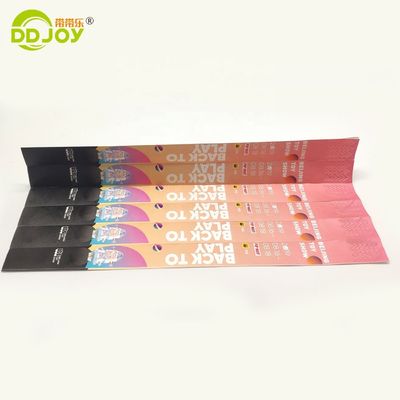 컬러 프린팅 로고 일회용 티벡 손목밴드 이벤트용 방수 종이 팔찌
