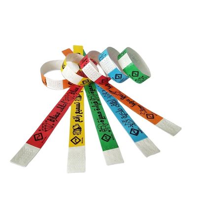 ISO9001 인증을 받은 이벤트 식별 및 입력용 방수 Tyvek 종이 팔찌