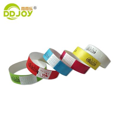 ISO9001 인증을 받은 이벤트 식별 및 입력용 방수 Tyvek 종이 팔찌