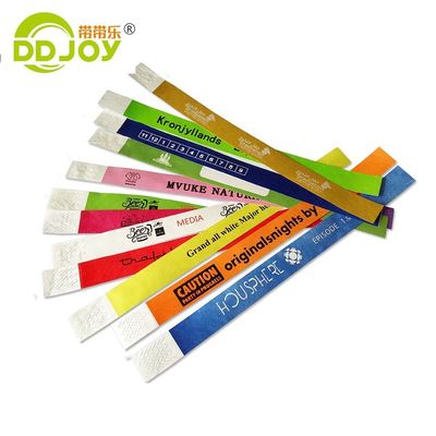 ISO9001 인증을 받은 이벤트 식별 및 입력용 방수 Tyvek 종이 팔찌