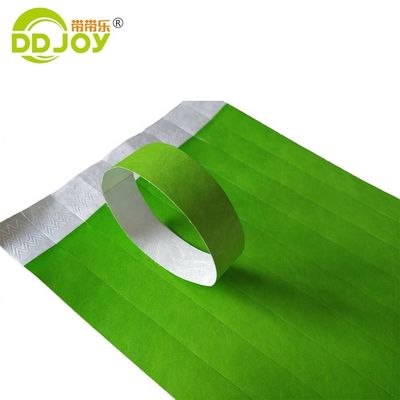이벤트 및 파티용 맞춤형 방수 내성 접착성 Tyvek 종이 손목밴드