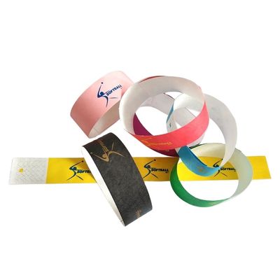 선물 기념품 이벤트 파티용 종이 손목밴드 250mm 길이 일회용 방수