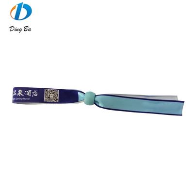 콘서트 이벤트 녹색 폴리에스터 직물 개인 맞춤식 팔찌 팔찌