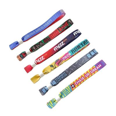 맞춤 이벤트 페스티벌 파티 사틴 천재 재료와 안전 칩을 가진 RFID 손목밴드