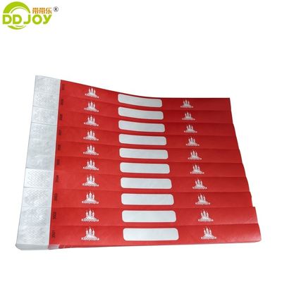 요청에 따라 인쇄 목표 최종 사용자 정형 Tyvek 종이 손목밴드
