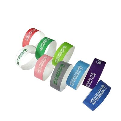 DDJOY Custom Tyvek 소재 파티 유니섹스 3/4 인치 손목밴드 유니섹스 파티 액세서리