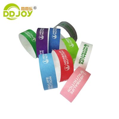 DDJOY Custom Tyvek 소재 파티 유니섹스 3/4 인치 손목밴드 유니섹스 파티 액세서리