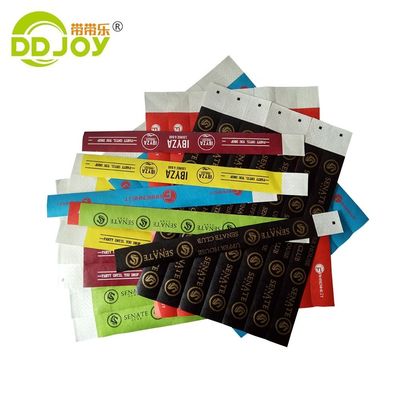 DDJOY Custom Tyvek 소재 파티 유니섹스 3/4 인치 손목밴드 유니섹스 파티 액세서리