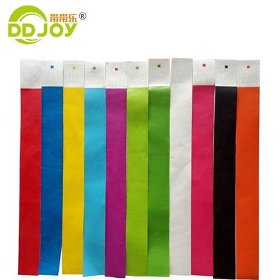 DDJOY Custom Tyvek 소재 파티 유니섹스 3/4 인치 손목밴드 유니섹스 파티 액세서리