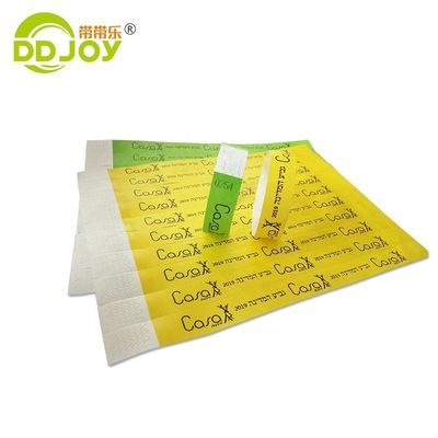 이벤트 및 파티용 맞춤형 타이벡 손목밴드 250*25mm/250*19mm 개인 디자인