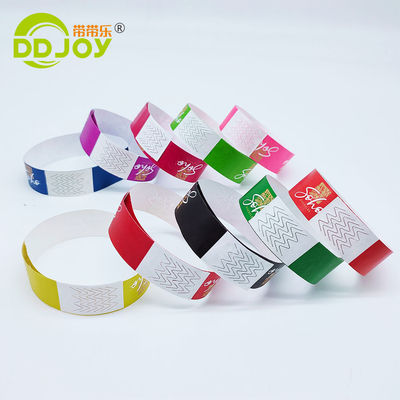 250*25mm/250*19mm 이벤트 및 식별용 맞춤형 방수 종이 팔찌