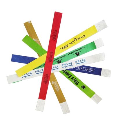 250*19mm Tyvek 종이 손목밴드 이벤트/놀이터/페스티벌 일회용 CLASSIC 스타일