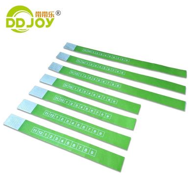 250*19mm Tyvek 종이 손목밴드 이벤트/놀이터/페스티벌 일회용 CLASSIC 스타일
