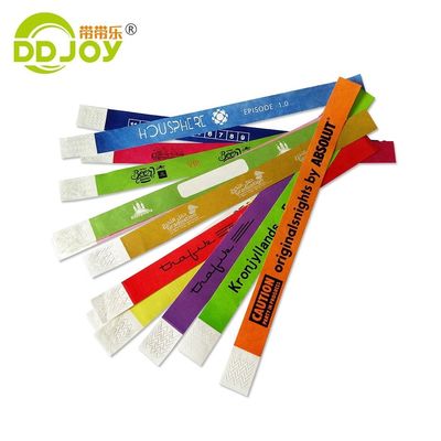 250*19mm Tyvek 종이 손목밴드 이벤트/놀이터/페스티벌 일회용 CLASSIC 스타일