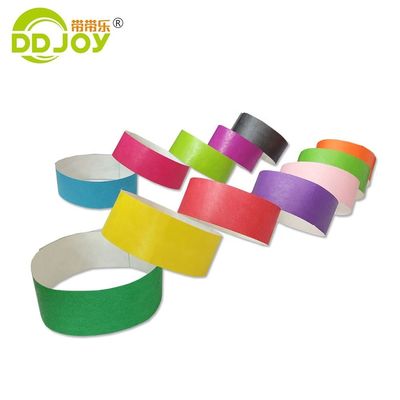 단회 행사용 내구성 있는 보라색 티벡 손목밴드 250*25mm/250*19mm