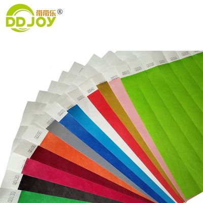 단회 행사용 내구성 있는 보라색 티벡 손목밴드 250*25mm/250*19mm